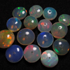 15 Pcs - Super Quality Of Ethiopian Opal -Every Single Beads Have Flashy Fire Highest Quality Smooth Polished Rondell Beads Size - 9 - 6.5 mm